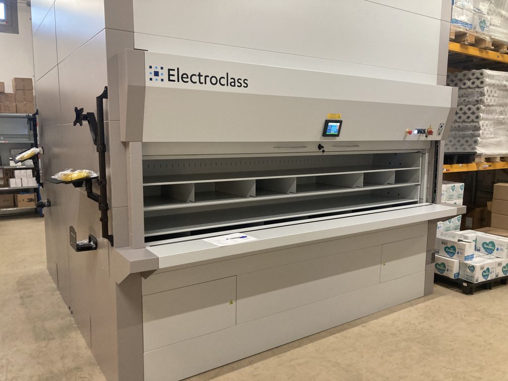 Stockeur vertical Electroclass : gain de place & picking rapide